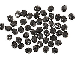Czech Glass Hematite Fire Polished Round 4mm