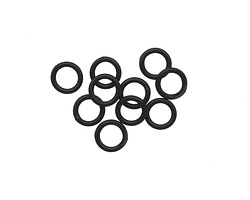 Matte Black (plated) Soldered Jump Ring 6mm, 18 gauge