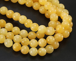 Yellow Calcite Round 8mm