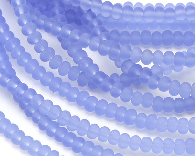 Light Sapphire Beach-Style Glass Rondelle 3x5mm