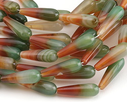 Harvest Agate Teardrop 30x10mm