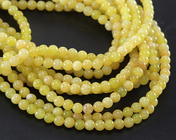 Olive Jade (light) Round 4mm