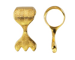 Cymbal Paliochori III 24k Gold (plated) Bail for GemDuo 15x30mm