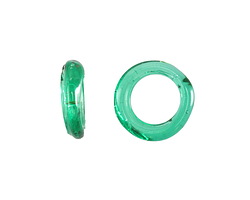 African Recycled Glass Wintergreen Dogon Mini Ring 10-14mm
