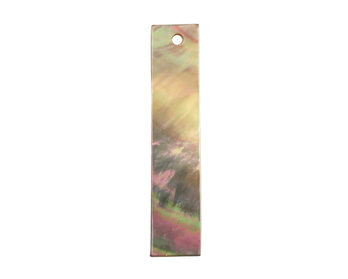Black Lip Shell Long Drop 7x30mm