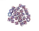 Czech Glass Bronzed Wisteria AB Trica Beads 4x5mm