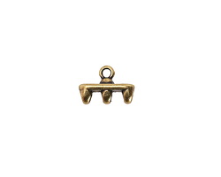 Cymbal Rozos III Antique Brass (plated) Ending for SuperDuo 12x8.5mm