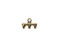Cymbal Rozos III Antique Brass (plated) Ending for SuperDuo 12x8.5mm