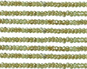 Czech Glass Sage Green w/ Sliver Luster Gem Cut Fire Polished Rondelle 2x3mm