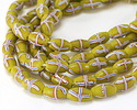 Indonesian Lime Green French Cross Rice 12-13x7mm