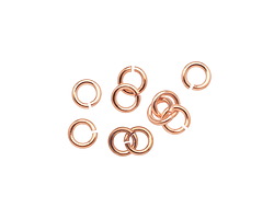 Rose Gold (plated) Jump Ring 5mm, 18 gauge