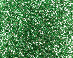 Miyuki Delica Silver Lined Green (DMB0046) 10/0 Seed Bead