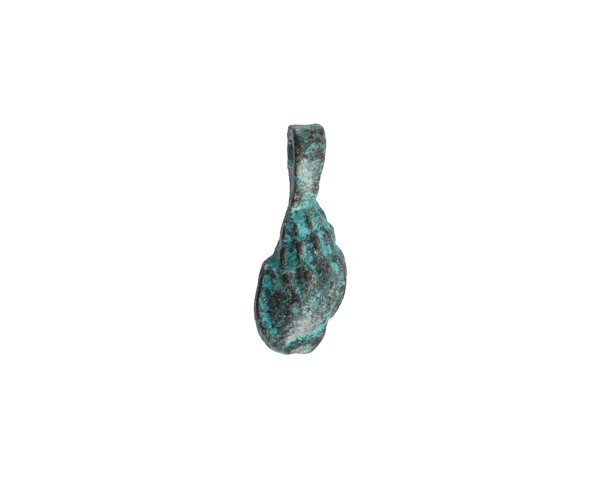 Mykonos Copper (plated) Patina Whelk Shell Focal 8x19.5mm