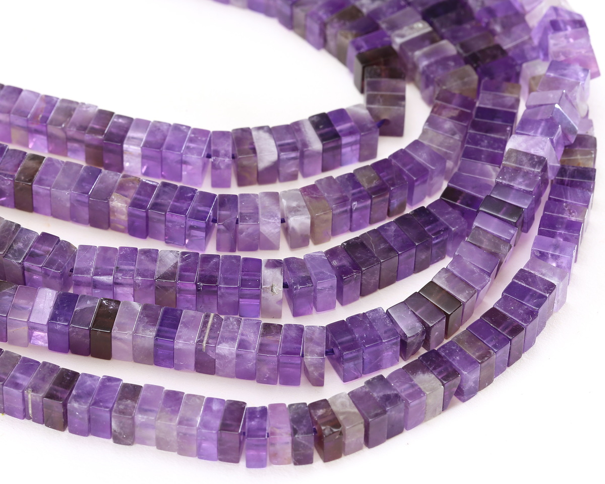 Amethyst Squaredelle 3x6mm