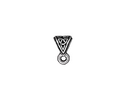 TierraCast Antique Silver (plated) Celtic Bail 6x10mm