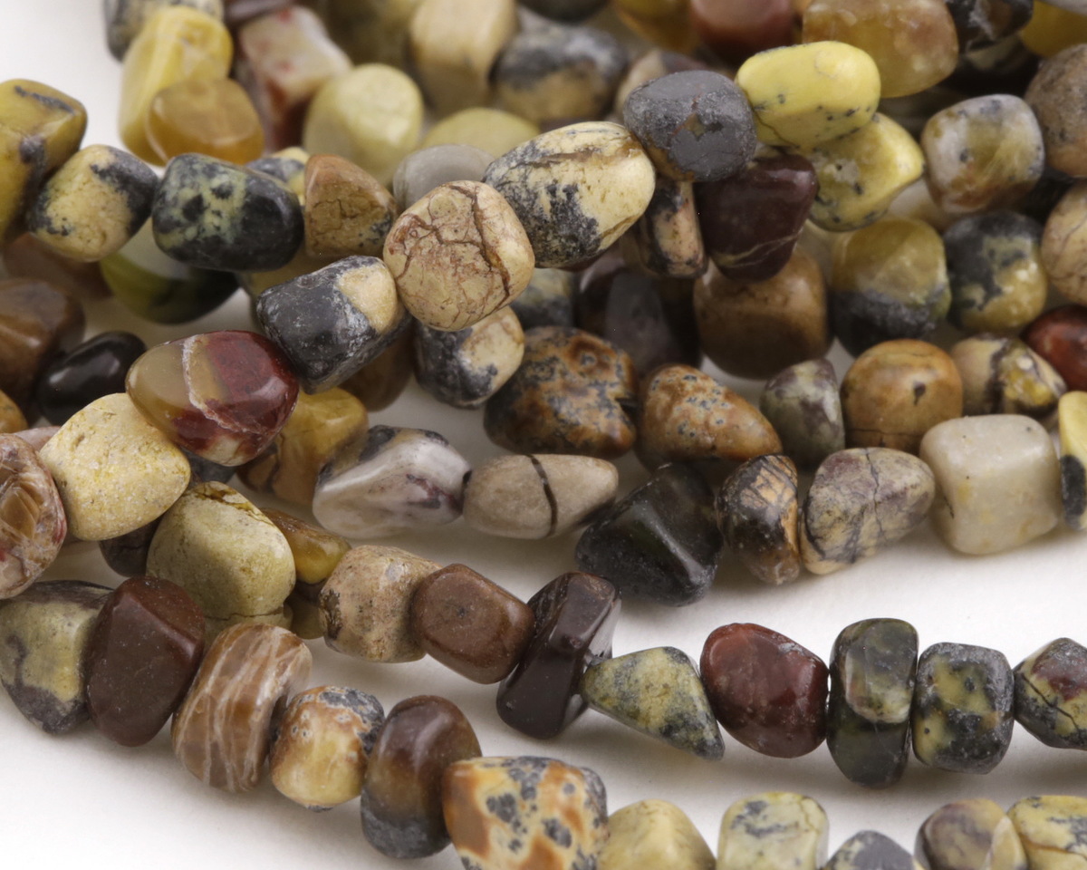 Yellow Turquoise Mini Tumbled Nugget 4-5mm