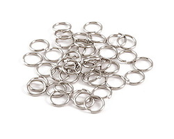 Stainless Steel Round Jump Ring 8mm, 18 gauge