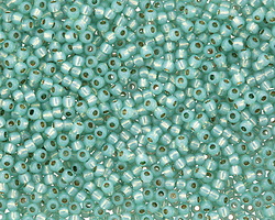 TOHO PermaFinish Milky Dark Peridot (with Silver Lining) Round 11/0 Seed Bead
