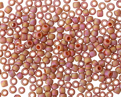 TOHO Semi-Glazed Rainbow Orange Round 8/0 Seed Bead