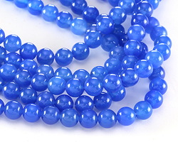 Royal Blue (multi) Agate Round 8mm