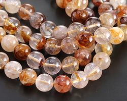 Gold Hematoid Quartz (A) Round 10mm