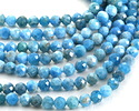 Pacific Blue Apatite (light) Faceted Round 4mm