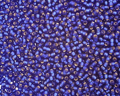 TOHO Dark Sapphire (with Frosted Silver Lining) Round 11/0 Seed Bead