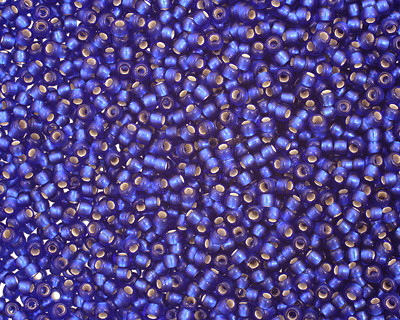TOHO Dark Sapphire (with Frosted Silver Lining) Round 11/0 Seed Bead