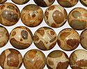 African Brown Rhyolite Round 12mm