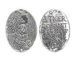 Green Girl Pewter Tiger Focal Link 29x40mm