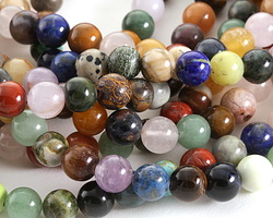 Earth Tones Gemstone Mix Round 10mm