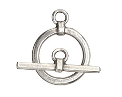 Mykonos Antique Silver (plated) Simple Toggle 22x29mm, Bar 33mm