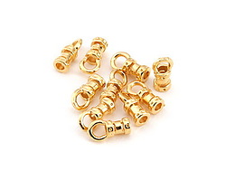 Gold (plated) Crimp Cord End 1.5mm