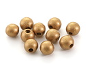 Metallic Gold Wood Round 14mm