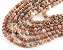 Copper Sunstone Round 6mm