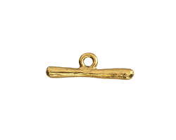 Nunn Design Antique Gold (plated) Small Organic Toggle Bar 20.6x6.2mm