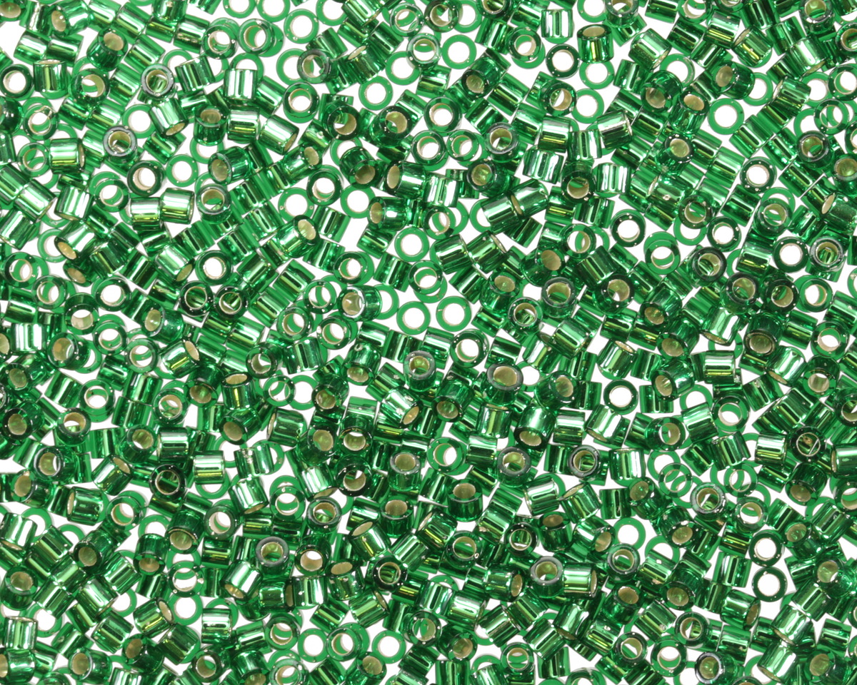 Miyuki Delica Silver Lined Emerald (DBS0148) 15/0 Seed Bead