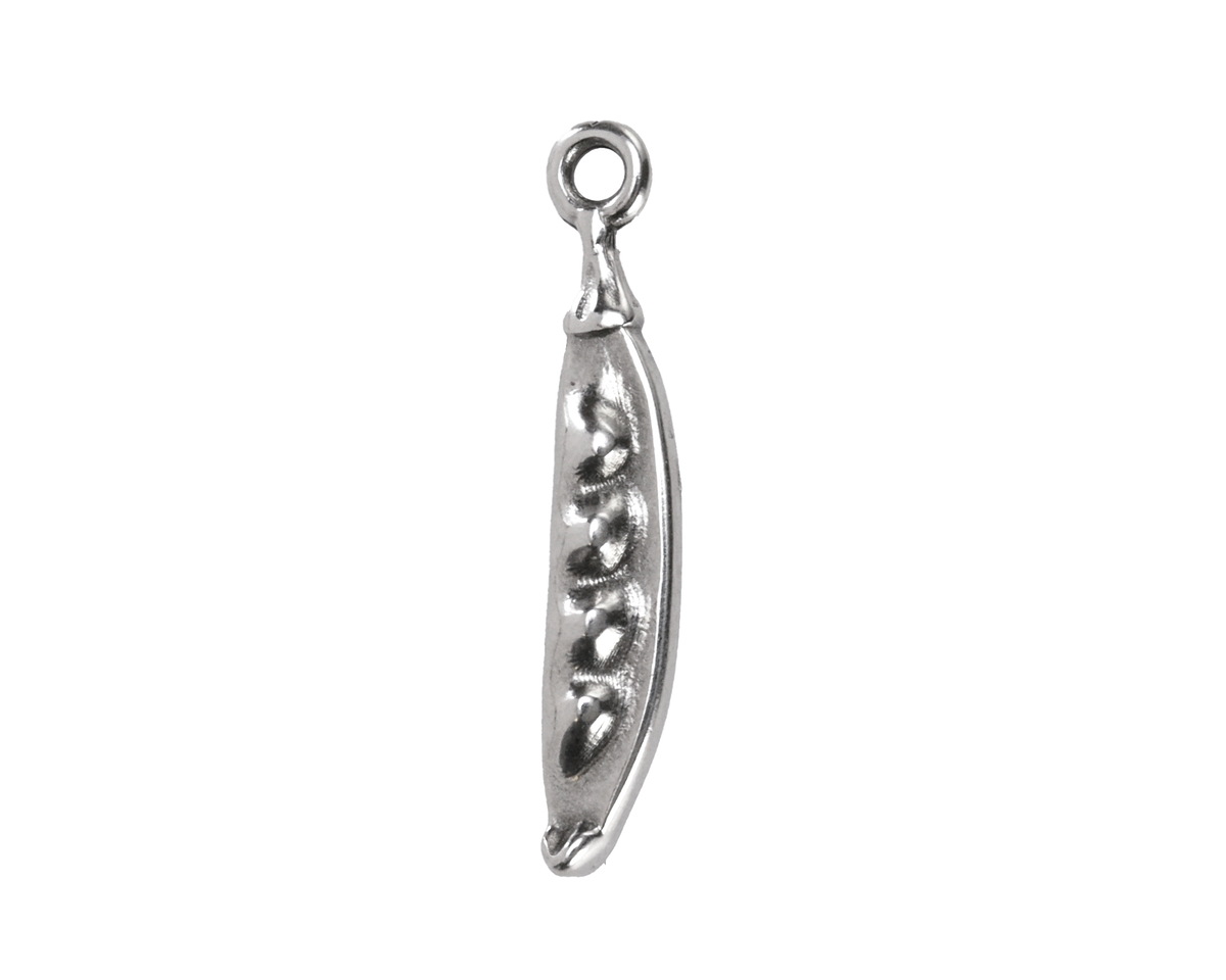 Antique Silver (plated) Pea Pod Focal 5x26mm