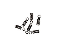 Gunmetal Foldover Crimp End 8x2.5mm