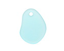 Turquoise Bay Beach-Style Glass Potato Chip Drop 19-20x25-26mm