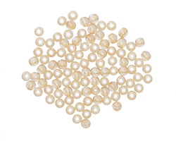 Czech Glass Luster Transparent Champagne Round 2mm