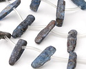 Kyanite (dark) Freeform Natural Drops 3-9x11-23mm