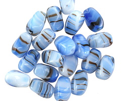 Czech Glass Lighthouse Twisted Rice 10x6mm