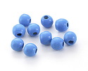 Alice Blue Wood Round 9-10mm
