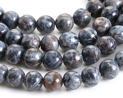 Grey Crazy Lace Calcite Round 8-8.5mm