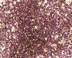 Miyuki Delica Purple Lined Light Topaz Luster (DB0061) 11/0 Seed Bead