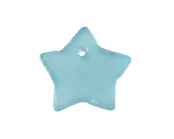 Turquoise Java Recycled Glass Star Focal 19-23mm