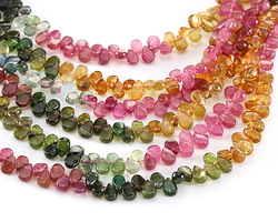 Tourmaline Flat Teardrop 4-5.5x6mm