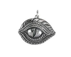Nina Designs Sterling Silver Dragon Eye Pendant 24x24mm