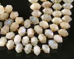 Sunset Blue Moonstone (A) Side-Drilled Point 6x11mm